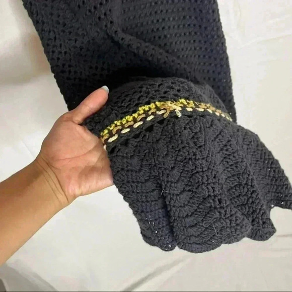 Free people crotchet black halter dress - Picture 6 of 12